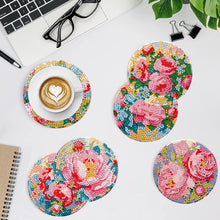 Load image into Gallery viewer, 8Pcs Blooming Flower Diamond Painting Coasters with Holder Animal for Party