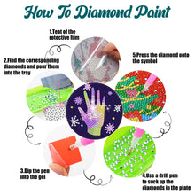 Load image into Gallery viewer, 8Pcs Devil Eye Diamond Painting Coasters with Holder Animal for Party Decor