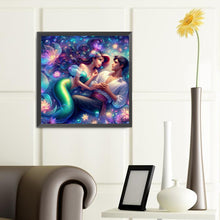 Load image into Gallery viewer, Diamond Painting - Full Round - Mermaid Princess and Prince (40*40CM)