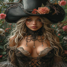 Load image into Gallery viewer, AB Diamond Painting - Full Round - rose girl (40*55CM)