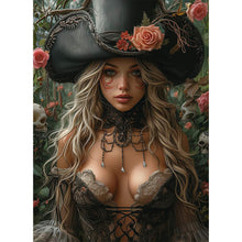Load image into Gallery viewer, AB Diamond Painting - Full Round - rose girl (40*55CM)