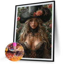 Load image into Gallery viewer, AB Diamond Painting - Full Round - rose girl (40*55CM)