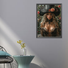 Load image into Gallery viewer, AB Diamond Painting - Full Round - rose girl (40*55CM)
