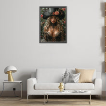 Load image into Gallery viewer, AB Diamond Painting - Full Round - rose girl (40*55CM)