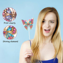 Load image into Gallery viewer, Special Shape Butterfly Garden Stake Diamond Art Craft Kits for Adults Beginners