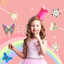 Load image into Gallery viewer, Special Shape Butterfly Garden Stake Diamond Art Craft Kits for Adults Beginners