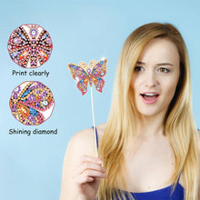 Load image into Gallery viewer, Special Shape Butterfly Garden Stake Diamond Art Craft Kits for Adults Beginners