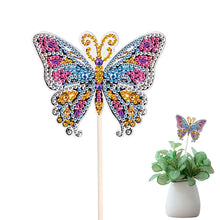 Load image into Gallery viewer, Special Shape Butterfly Garden Stake Diamond Art Craft Kits for Adults Beginners