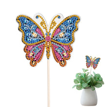 Load image into Gallery viewer, Special Shape Butterfly Garden Stake Diamond Art Craft Kits for Adults Beginners