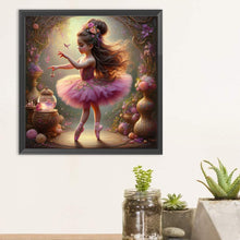 Load image into Gallery viewer, Diamond Painting - Full Round - dancing girl (30*30CM)