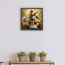 Load image into Gallery viewer, Diamond Painting - Full Round - Oil painting style farm woman (30*30CM)