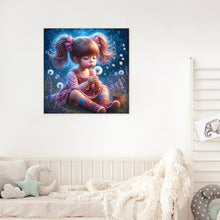 Load image into Gallery viewer, Diamond Painting - Full Round - dandelion girl (30*30CM)