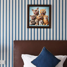 Load image into Gallery viewer, Diamond Painting - Full Round - funny cat (40*40CM)