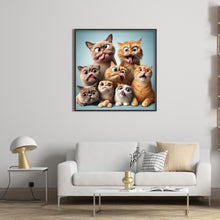 Load image into Gallery viewer, Diamond Painting - Full Round - funny cat (40*40CM)