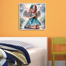 Load image into Gallery viewer, Diamond Painting - Full Round - angel girl (30*30CM)