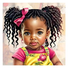 Load image into Gallery viewer, Diamond Painting - Full Round - black girl (30*30CM)