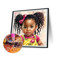 Load image into Gallery viewer, Diamond Painting - Full Round - black girl (30*30CM)