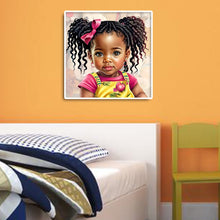 Load image into Gallery viewer, Diamond Painting - Full Round - black girl (30*30CM)
