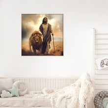 Load image into Gallery viewer, Diamond Painting - Full Round - jesus lion (30*30CM)