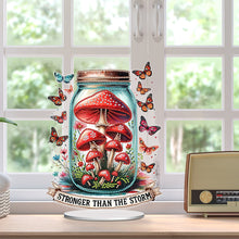 Load image into Gallery viewer, Acrylic Special Shaped Mushroom Bottle 5D DIY Diamond Art Tabletop Decorations