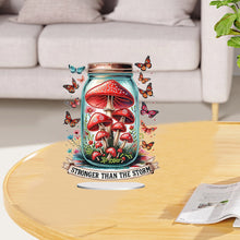 Load image into Gallery viewer, Acrylic Special Shaped Mushroom Bottle 5D DIY Diamond Art Tabletop Decorations