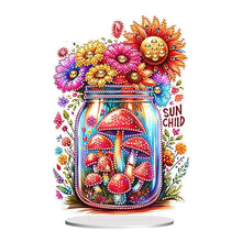 Load image into Gallery viewer, Acrylic Special Shaped Mushroom Bottle 5D DIY Diamond Art Tabletop Decorations