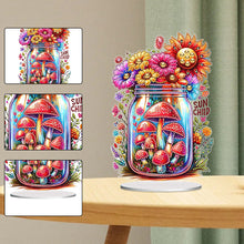 Load image into Gallery viewer, Acrylic Special Shaped Mushroom Bottle 5D DIY Diamond Art Tabletop Decorations