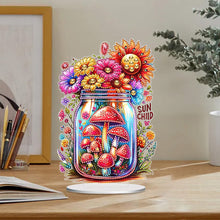 Load image into Gallery viewer, Acrylic Special Shaped Mushroom Bottle 5D DIY Diamond Art Tabletop Decorations