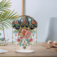 Load image into Gallery viewer, Acrylic Special Shaped Floral Jellyfish Table Top Diamond Painting Ornament Kits