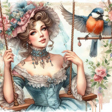 Load image into Gallery viewer, Diamond Painting - Full Round - swing lady (30*30CM)