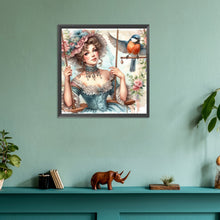 Load image into Gallery viewer, Diamond Painting - Full Round - swing lady (30*30CM)
