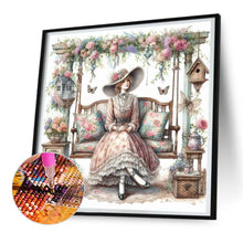 Load image into Gallery viewer, Diamond Painting - Full Round - swing lady (30*30CM)