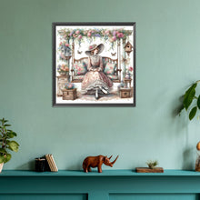 Load image into Gallery viewer, Diamond Painting - Full Round - swing lady (30*30CM)