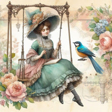 Load image into Gallery viewer, Diamond Painting - Full Round - swing lady (30*30CM)