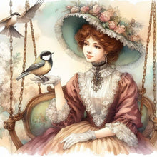 Load image into Gallery viewer, Diamond Painting - Full Round - swing lady (30*30CM)