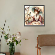 Load image into Gallery viewer, Diamond Painting - Full Round - swing lady (30*30CM)
