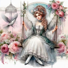 Load image into Gallery viewer, Diamond Painting - Full Round - swing lady (30*30CM)