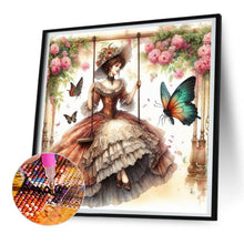 Load image into Gallery viewer, Diamond Painting - Full Round - swing lady (30*30CM)