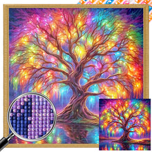 Load image into Gallery viewer, AB Diamond Painting - Full Square - neon tree of life (40*40CM)