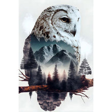 Load image into Gallery viewer, AB Diamond Painting - Full Round - owl landscape (40*60CM)