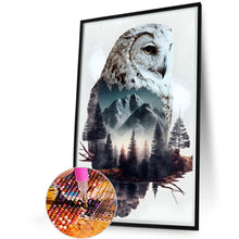 Load image into Gallery viewer, AB Diamond Painting - Full Round - owl landscape (40*60CM)