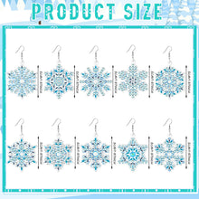 Load image into Gallery viewer, 10 Pairs Diamond Painting Earrings Snowflake Earring Making Kit for Adults