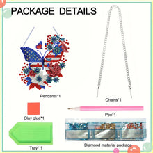 Load image into Gallery viewer, Acrylic Independence Day Butterfly 5D DIY Diamond Painting Dots Pendant Decor