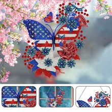 Load image into Gallery viewer, Acrylic Independence Day Butterfly 5D DIY Diamond Painting Dots Pendant Decor