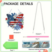 Load image into Gallery viewer, Acrylic Independence Day Butterfly 5D DIY Diamond Painting Dots Pendant Decor