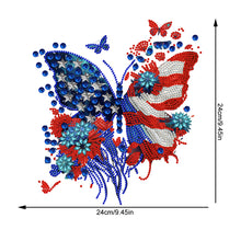 Load image into Gallery viewer, Acrylic Independence Day Butterfly 5D DIY Diamond Painting Dots Pendant Decor
