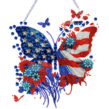 Load image into Gallery viewer, Acrylic Independence Day Butterfly 5D DIY Diamond Painting Dots Pendant Decor