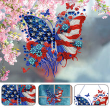 Load image into Gallery viewer, Acrylic Independence Day Butterfly 5D DIY Diamond Painting Dots Pendant Decor