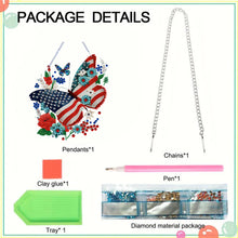 Load image into Gallery viewer, Acrylic Independence Day Butterfly 5D DIY Diamond Painting Dots Pendant Decor