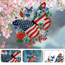 Load image into Gallery viewer, Acrylic Independence Day Butterfly 5D DIY Diamond Painting Dots Pendant Decor